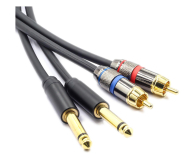 Mozos Kabel 2x jack 6.3mm - 2x RCA - 1239313 - zdjęcie 2